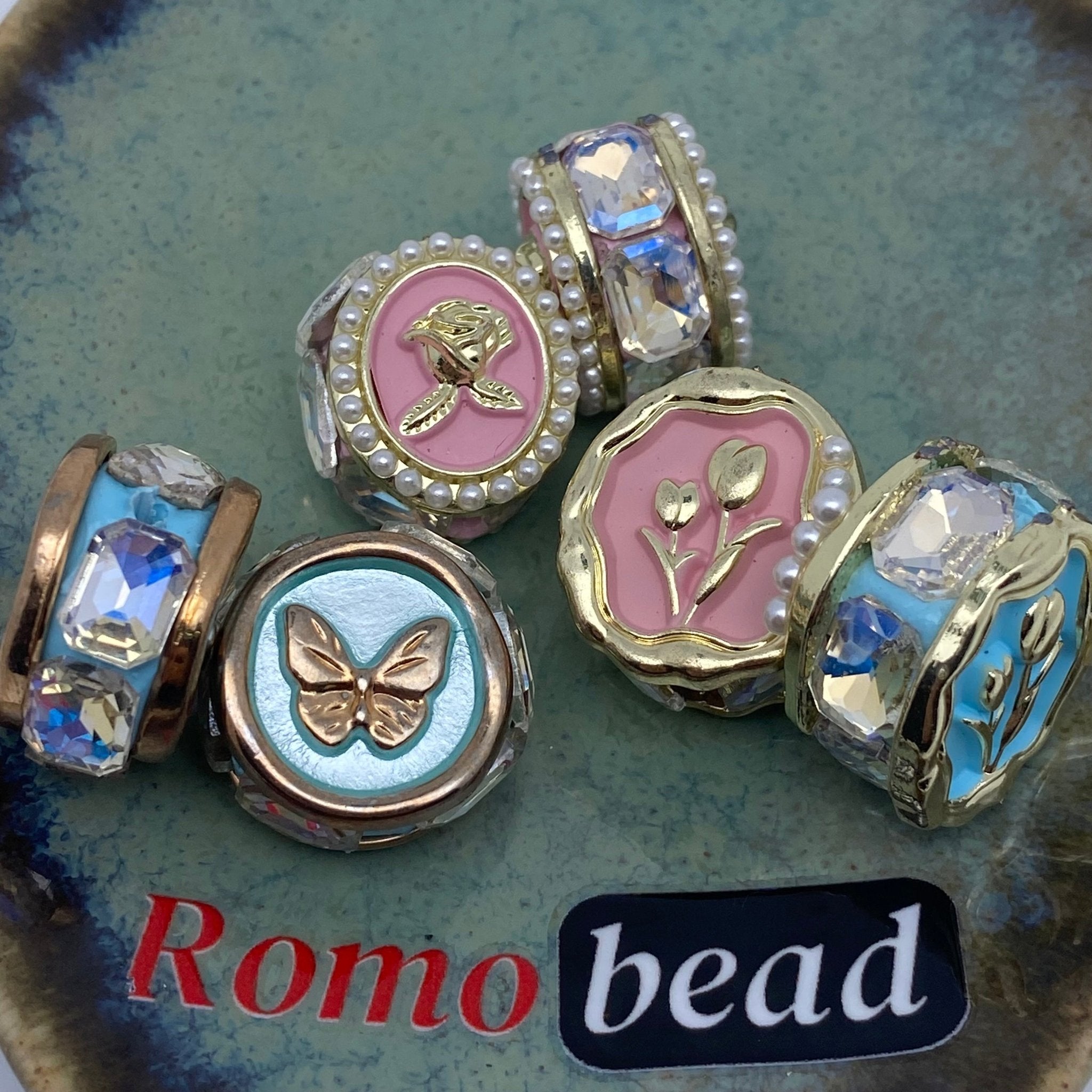 179. supper fancy beads - Romo bead